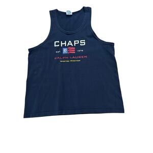 Vintage 90s Chaps Ralph Lauren Muscle Tee Tank Top USA / Men’s Large -